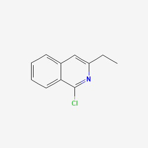 molecular formula C11H10ClN B13885981 1-Chloro-3-ethylisoquinoline 