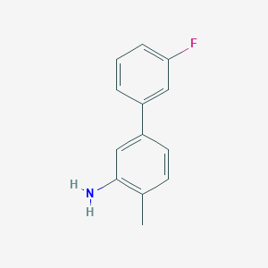 molecular formula C13H12FN B1388600 5-(3-Fluorophenyl)-2-methylaniline CAS No. 1183439-66-8