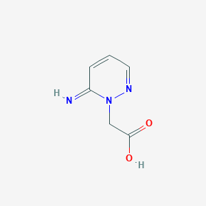 molecular formula C6H7N3O2 B13886017 2-(6-iminopyridazin-1(6H)-yl)acetic acid 