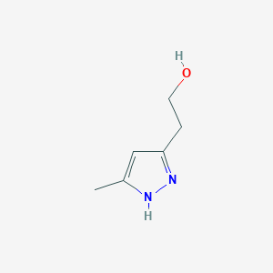 molecular formula C6H10N2O B13886019 2-(5-methyl-1H-pyrazol-3-yl)ethanol CAS No. 57245-93-9