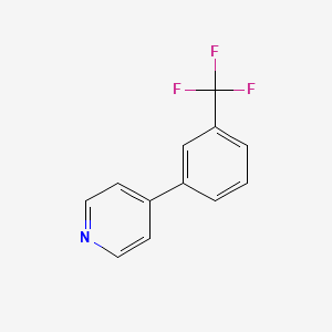 molecular formula C12H8F3N B1388603 4-(3-(Trifluoromethyl)phenyl)pyridine CAS No. 5957-98-2