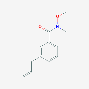 molecular formula C12H15NO2 B13886095 3-allyl-N-methoxy-N-methylbenzamide 