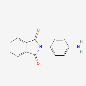 molecular formula C15H12N2O2 B13886096 2-(4-Aminophenyl)-4-methylisoindole-1,3-dione 