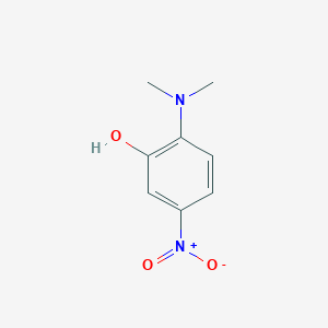 molecular formula C8H10N2O3 B13886159 2-(Dimethylamino)-5-nitrophenol CAS No. 14703-77-6