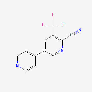 5-(Pyridin-4-yl)-3-(trifluoromethyl)picolinonitrile