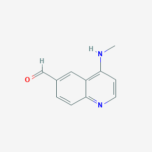 molecular formula C11H10N2O B13886187 4-(methylamino)-6-Quinolinecarboxaldehyde CAS No. 916812-32-3