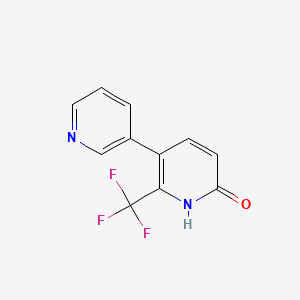 molecular formula C11H7F3N2O B1388619 5-(Pyridin-3-yl)-6-(trifluoromethyl)pyridin-2-ol CAS No. 1214325-64-0