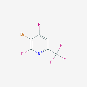 molecular formula C6HBrF5N B1388620 3-Bromo-2,4-difluoro-6-(trifluoromethyl)pyridine CAS No. 1214383-09-1