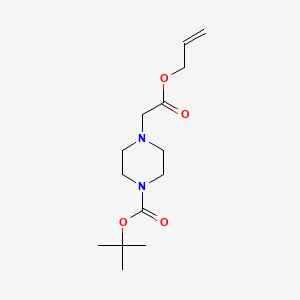 molecular formula C14H24N2O4 B13886349 Tert-butyl 4-(2-oxo-2-prop-2-enoxyethyl)piperazine-1-carboxylate 