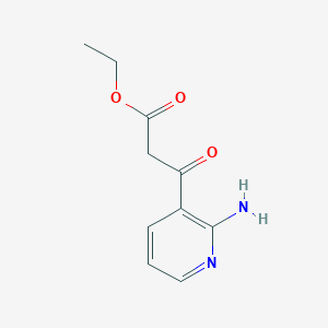 molecular formula C10H12N2O3 B13886384 Ethyl 3-(2-aminopyridin-3-yl)-3-oxopropanoate 