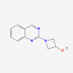 molecular formula C11H11N3O B13886403 1-Quinazolin-2-ylazetidin-3-ol 