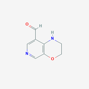 molecular formula C8H8N2O2 B1388653 2,3-Dihydro-1H-pyrido[3,4-b][1,4]oxazine-8-carbaldehyde CAS No. 1203499-38-0