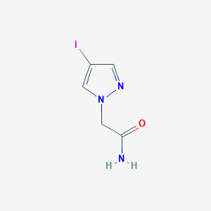 molecular formula C5H6IN3O B1388657 2-(4-iodo-1H-pyrazol-1-yl)acetamide CAS No. 1217862-55-9