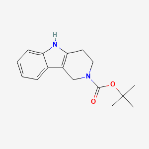 molecular formula C16H20N2O2 B1388660 tert-Butyl 1,3,4,5-tetrahydro-2H-pyrido[4,3-b]indole-2-carboxylate CAS No. 627869-56-1