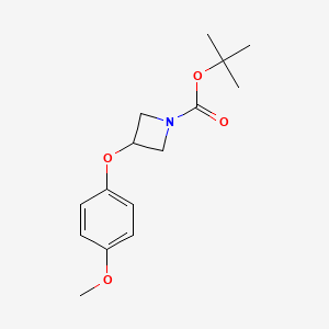 molecular formula C15H21NO4 B13886600 Tert-butyl 3-(4-methoxyphenoxy)azetidine-1-carboxylate 
