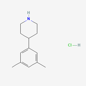molecular formula C13H20ClN B1388664 4-(3,5-二甲基苯基)哌啶盐酸盐 CAS No. 1004618-84-1