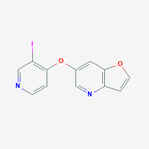 molecular formula C12H7IN2O2 B1388665 6-(3-Iodopyridin-4-yloxy)furo[3,2-b]pyridine CAS No. 1228665-78-8