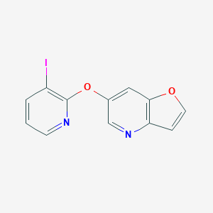 B1388666 6-(3-Iodopyridin-2-yloxy)furo[3,2-b]pyridine CAS No. 1228665-68-6