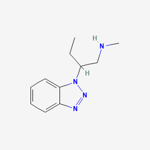 molecular formula C11H16N4 B13886660 2-(benzotriazol-1-yl)-N-methylbutan-1-amine 