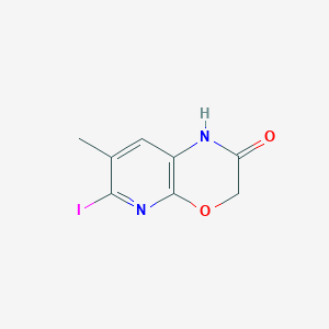 molecular formula C8H7IN2O2 B1388667 6-Iodo-7-methyl-1H-pyrido[2,3-b][1,4]oxazin-2(3H)-one CAS No. 1228666-16-7