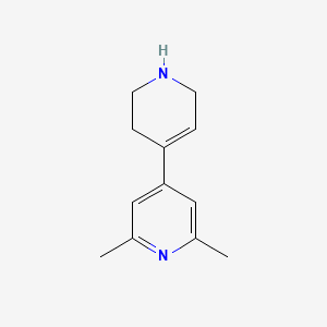 molecular formula C12H16N2 B13886696 2,6-Dimethyl-4-(1,2,3,6-tetrahydropyridin-4-yl)pyridine 