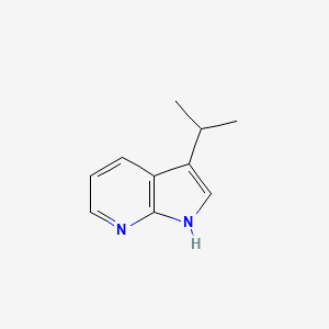 molecular formula C10H12N2 B13886728 3-propan-2-yl-1H-pyrrolo[2,3-b]pyridine CAS No. 875104-54-4