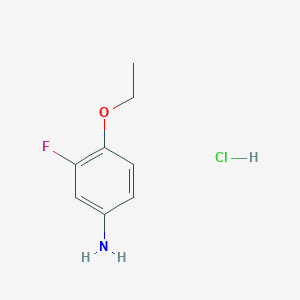 molecular formula C8H11ClFNO B1388674 4-Ethoxy-3-fluoroaniline hydrochloride CAS No. 451-87-6