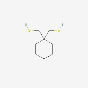 molecular formula C8H16S2 B13886749 (Cyclohexane-1,1-diyl)dimethanethiol CAS No. 56472-19-6