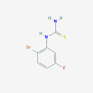 molecular formula C7H6BrFN2S B13886769 (2-Bromo-5-fluorophenyl)thiourea 