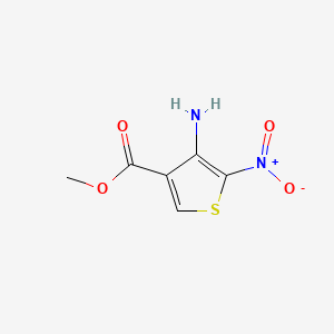 molecular formula C6H6N2O4S B13886775 Methyl 4-Amino-5-nitrothiophene-3-carboxylate 