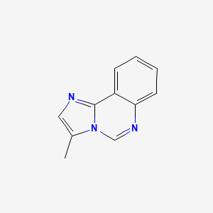 molecular formula C11H9N3 B13886776 3-Methylimidazo[1,2-c]quinazoline 