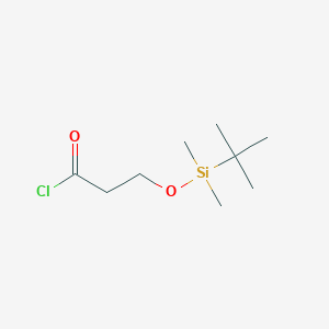 molecular formula C9H19ClO2Si B13886853 3-{[tert-Butyl(dimethyl)silyl]oxy}propanoyl chloride CAS No. 120821-21-8