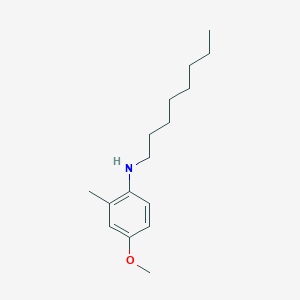 molecular formula C16H27NO B13886870 4-methoxy-2-methyl-N-octylaniline 