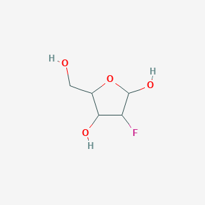 molecular formula C5H9FO4 B13886946 3-Fluoro-5-(hydroxymethyl)oxolane-2,4-diol 
