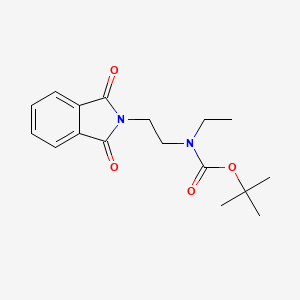 molecular formula C17H22N2O4 B13886968 tert-butyl N-[2-(1,3-dioxoisoindol-2-yl)ethyl]-N-ethylcarbamate 