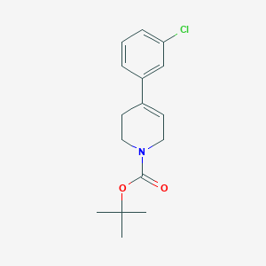 molecular formula C16H20ClNO2 B13886976 tert-butyl 4-(3-chlorophenyl)-3,6-dihydropyridine-1(2H)-carboxylate 
