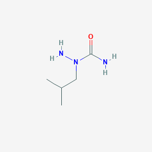 molecular formula C5H13N3O B13887002 1-(2-Methylpropyl)hydrazinecarboxamide CAS No. 98138-27-3