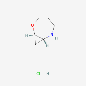 molecular formula C6H12ClNO B13887034 (1S,7R)-2-oxa-6-azabicyclo[5.1.0]octane;hydrochloride 