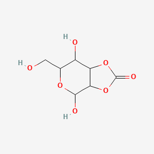 molecular formula C7H10O7 B13887046 4,7-dihydroxy-6-(hydroxymethyl)-4,6,7,7a-tetrahydro-3aH-[1,3]dioxolo[4,5-c]pyran-2-one 