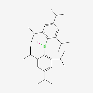molecular formula C30H46BF B13887075 Fluorobis[2,4,6-tri(propan-2-yl)phenyl]borane CAS No. 118513-79-4
