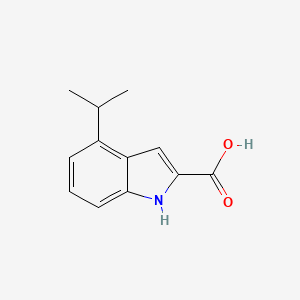 molecular formula C12H13NO2 B13887107 4-Isopropyl-1H-indole-2-carboxylic acid 