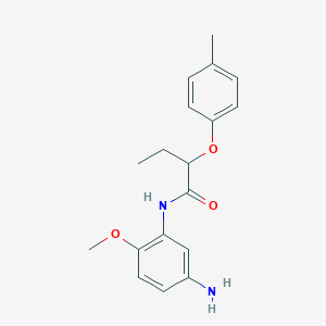 molecular formula C18H22N2O3 B1388712 N-(5-Amino-2-methoxyphenyl)-2-(4-methylphenoxy)-butanamide CAS No. 1020055-07-5