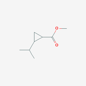 molecular formula C8H14O2 B13887133 Methyl 2-propan-2-ylcyclopropane-1-carboxylate 