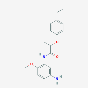 N-(5-Amino-2-methoxyphenyl)-2-(4-ethylphenoxy)-propanamide