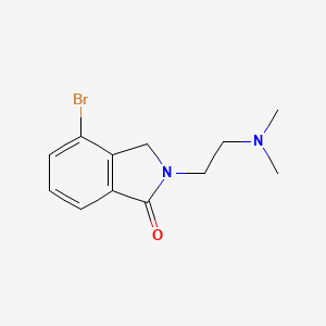 molecular formula C12H15BrN2O B13887170 4-bromo-2-[2-(dimethylamino)ethyl]-2,3-dihydro-1H-isoindol-1-one 