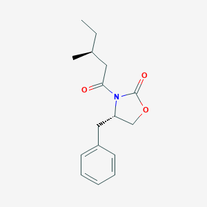 molecular formula C16H21NO3 B138872 (3S,4S)-4-Benzyl-3-(3-methylpentanoyl)-oxazolidin-2-one CAS No. 133729-84-7