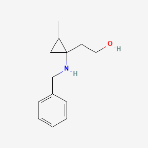 molecular formula C13H19NO B13887213 2-[1-(Benzylamino)-2-methyl-cyclopropyl]ethanol 