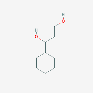 molecular formula C9H18O2 B13887228 1-Cyclohexyl-1,3-propanediol 