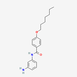 molecular formula C20H26N2O2 B1388726 N-(3-Aminophenyl)-4-(heptyloxy)benzamide CAS No. 1020722-59-1