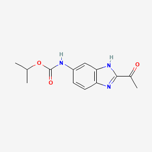 molecular formula C13H15N3O3 B13887324 propan-2-yl N-(2-acetyl-3H-benzimidazol-5-yl)carbamate 